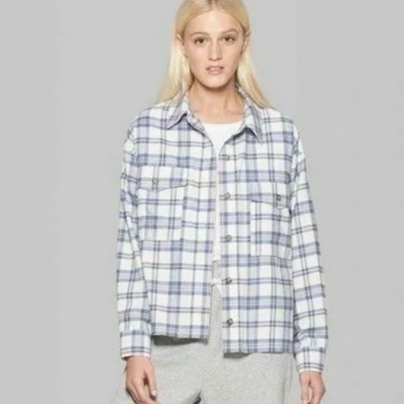 Wild Fable Women’s Plaid Long Sleeve Shirt - NWT small - Picture 8 of 9